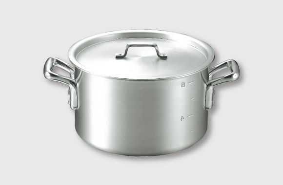 軽量で使いやすいアルミ半寸胴鍋 | 仔犬印(KOINU)の調理道具｜本間製作所